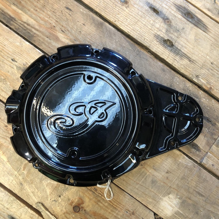 Indian Scout clutch cover, gloss black